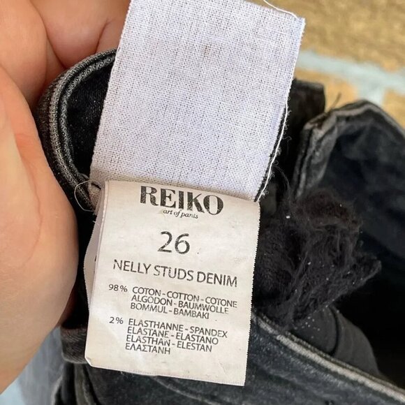 Anthropologie Reiko Nelly Studded jeans size 26 - Picture 10 of 10